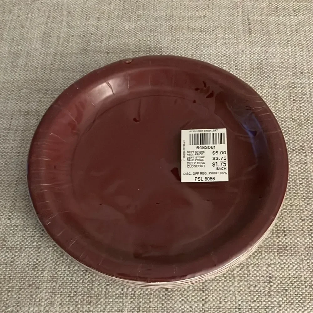 New Package of Paper Plates